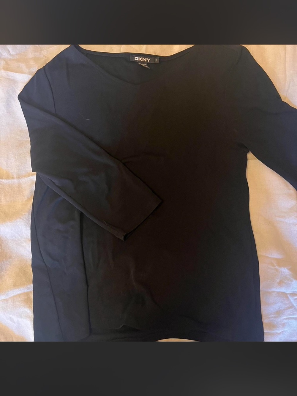 DKNY Vintage Black Long Sleeve Top